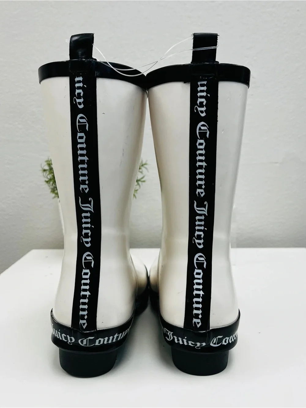 Juicy Couture Totally Logo Rain Boots - Size 8